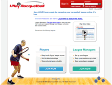 Tablet Screenshot of iplayracquetball.com